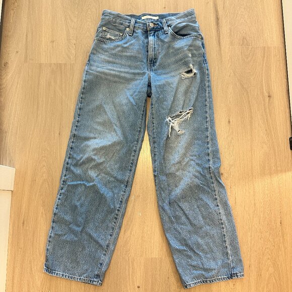 Levis Midwash Baggy Dad Jeans Lightly Distressed - Picture 2 of 4